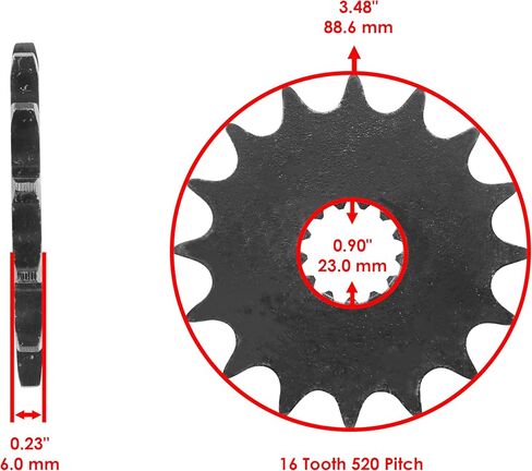 سلسلة محرك Caltric O-Ring و Kit Sprockets متوافقة مع Yamaha TT500 XT500 1977-1981 in Kuwait