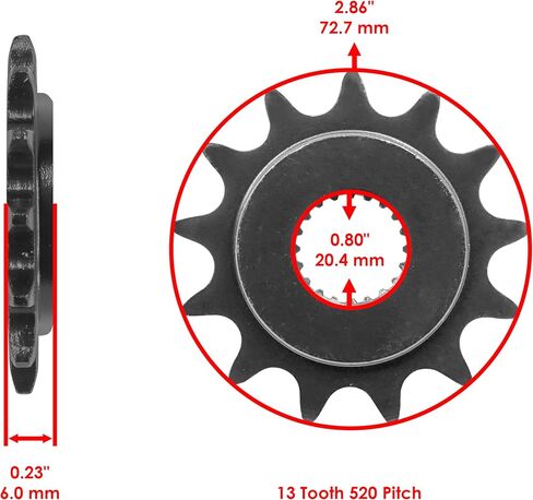 Caltric Drive Chain & Sprockets Compatible with Kawasaki KX250 2019-2023 520 Pitch 114 Link in Saudi Arabia