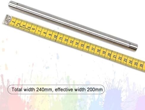 Stainless Steel Wire Bar Wet Film Applicator, 200mm Rod Coater for Varnishes, Glue, Paint & Ink, Handheld Ink Scraping Tool for Precision Coating in Saudi Arabia