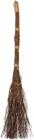 Highly Scented Cinnamon Broom - 36 inch Heather Broom Stick with Rope Loop for Easy Hanging - Traditional and Rustic Kitchen Decor, Witchy Home Decor for Halloween and Holiday Decorations in Saudi Arabia