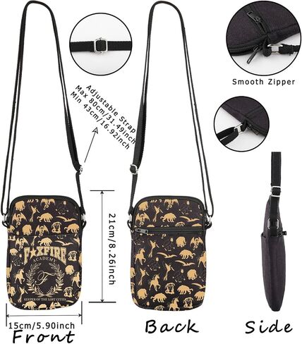 WCGXKO Book Lover Gift Academy Keeper Of The Lost Cities Bookish Crossbody Bag (F Cr) in Saudi Arabia