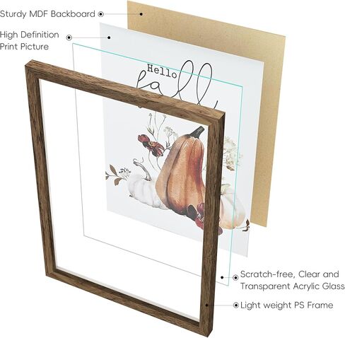 Artbyhannah Framed Fall Wall Art ، عيد الشكر صور ديكور الجدار مع المطبوعات اليقطين الخريف الحصاد ديكورات المنزل لغرفة المعيش in Kuwait