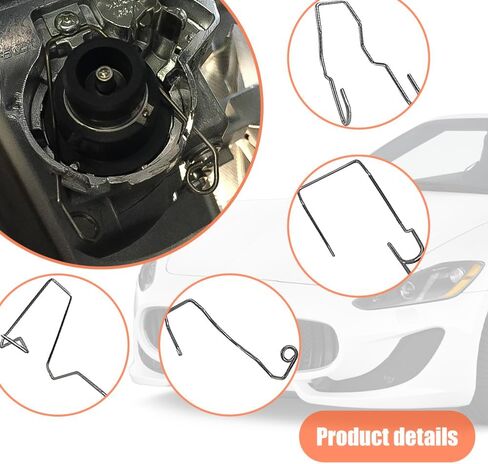 9PCS Bulb Retaining Spring Clips, Car Bulb Clip, Vehicle Clamps for H1 H3 H4 H7, Universal Car Accessories Auto light Dip Dipped Beam Holder Hoder for SUV, Sedan, Truck in Saudi Arabia