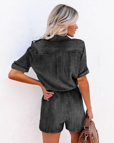 Baintcolors Women's Button أسفل الجيوب المربوطة in Kuwait