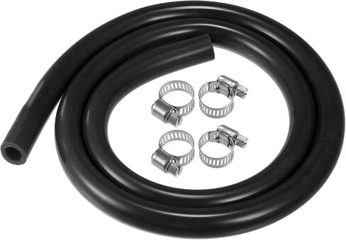 X AUTOHAUX 1 Set Silicone Vacuum Tubing Hose 1m 9mm ID Engine Automotive Vacuum Silicone Hose Line Black in Saudi Arabia