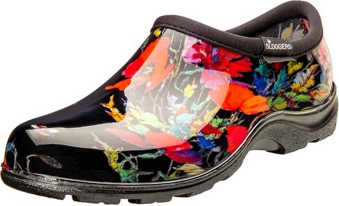Sloggers 5121HRSBK11 Horses Black Print Waterproof Comfort Shoe in Kuwait