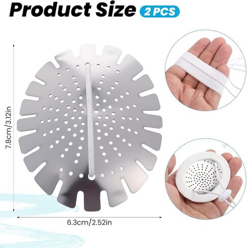 2pcs Aluminum Eye Shield for Cataract Surgery, Medical Eye Patches, Metal Protective Breathable Shields Covered Edge with Extended Elastic Strap in Saudi Arabia