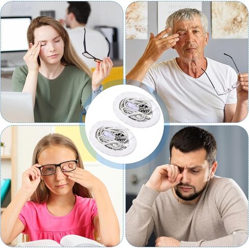 2pcs Aluminum Eye Shield for Cataract Surgery, Medical Eye Patches, Metal Protective Breathable Shields Covered Edge with Extended Elastic Strap in Saudi Arabia