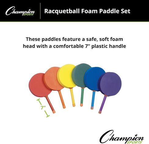 Champion Sports MRJSET Junior Plastic Paddleball Racket Set 4.75 H x 13.75 L x 7.0 W in Saudi Arabia