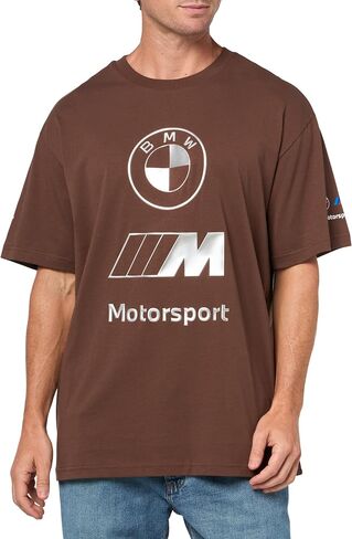 PUMA Men's Standard BMW MMS ESS Logo Tee, Amber, Medium in Saudi Arabia