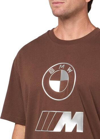 PUMA Men's Standard BMW MMS ESS Logo Tee, Amber, Medium in Saudi Arabia