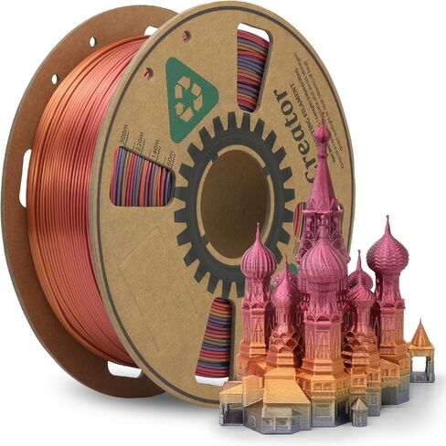 Creator High Speed PLA 3D Printer Filament 1.75mm, Rapid PLA for Max 500mm/s High Speed Printing, High Toughness, Dimensional Accuracy +/- 0.02mm, High Fluidity 3D Printing Filament 1kg Spool, Rainbow in Kuwait