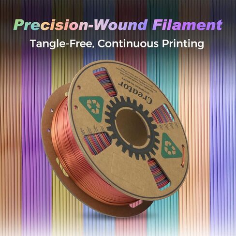 Creator High Speed PLA 3D Printer Filament 1.75mm, Rapid PLA for Max 500mm/s High Speed Printing, High Toughness, Dimensional Accuracy +/- 0.02mm, High Fluidity 3D Printing Filament 1kg Spool, Rainbow in Kuwait