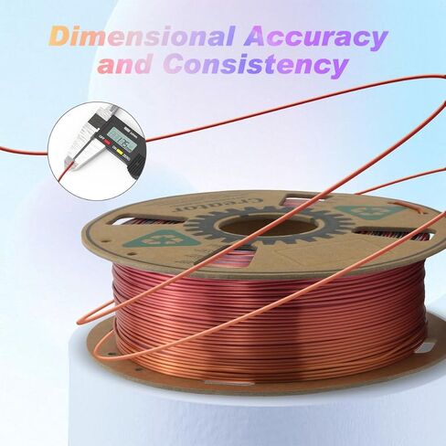 Creator High Speed PLA 3D Printer Filament 1.75mm, Rapid PLA for Max 500mm/s High Speed Printing, High Toughness, Dimensional Accuracy +/- 0.02mm, High Fluidity 3D Printing Filament 1kg Spool, Rainbow in Kuwait