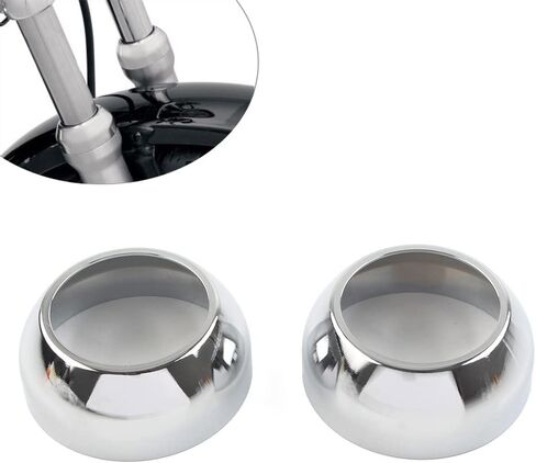 FSFY Fork Boot Cap Covers Chrome 41mm Aluminium For Harley FXST FXSTB FXSTC in Saudi Arabia