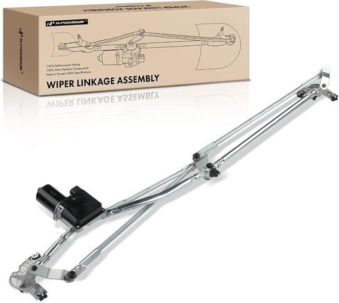 A-Premium Front Windshield Wiper Motor and Linkage Assembly Compatible with Buick and Pontiac Vehicles - Aztek 2001-2005, Rendezvous 2002-2007, Sport Utility - Replace# 10303632, 10310227 in Saudi Arabia