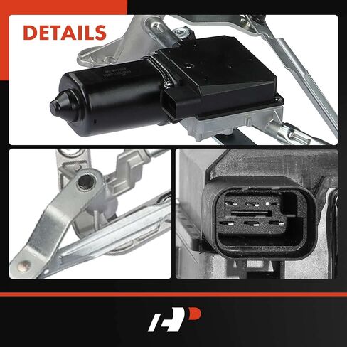 A-Premium Front Windshield Wiper Motor and Linkage Assembly Compatible with Buick and Pontiac Vehicles - Aztek 2001-2005, Rendezvous 2002-2007, Sport Utility - Replace# 10303632, 10310227 in Saudi Arabia