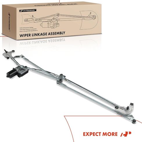 A-Premium Front Windshield Wiper Motor and Linkage Assembly Compatible with Buick and Pontiac Vehicles - Aztek 2001-2005, Rendezvous 2002-2007, Sport Utility - Replace# 10303632, 10310227 in Saudi Arabia
