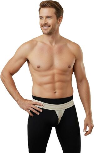 ORTONYX Inguinal Groin Hernia Truss Support Belt - Right Beige in Saudi Arabia