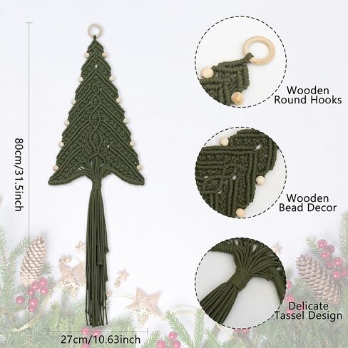 LB Sage Green Macrame Wall Hanging Boho White Woven Leaf Wall Hanging Tapestry Handcrafted Woven Leaves Wall Decor for Home Bedroom Living Room Dorm Apartment Nursery 15.74''W x 31.49''L in Kuwait