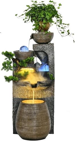 ديكور ماء نافورة الزخرفة ، غرفة المعيشة الداخلية تداول أرضية المياه ، فناء شرفة المناظر الطبيعية in Saudi Arabia