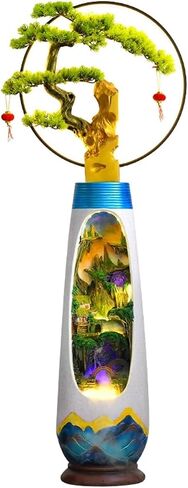 ديكور ASE شكل أرضية دائمة مع ضوء LED ومرطب ، شرفة الفناء الديكور حديقة الفناء ، Housewarming أو هدايا فتح للدخول (متوسط) in Saudi Arabia
