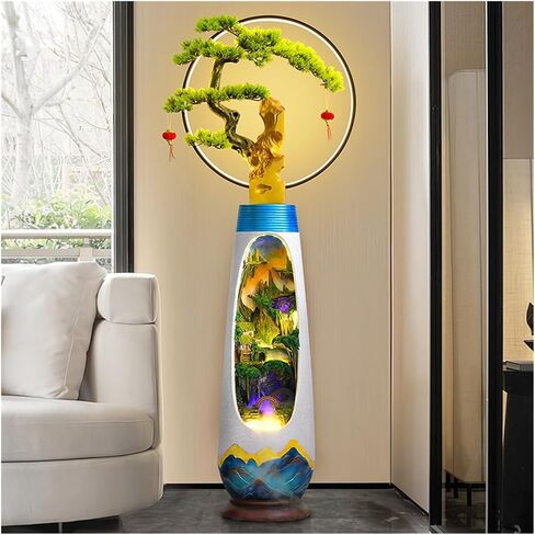 ديكور ASE شكل أرضية دائمة مع ضوء LED ومرطب ، شرفة الفناء الديكور حديقة الفناء ، Housewarming أو هدايا فتح للدخول (متوسط) in Saudi Arabia