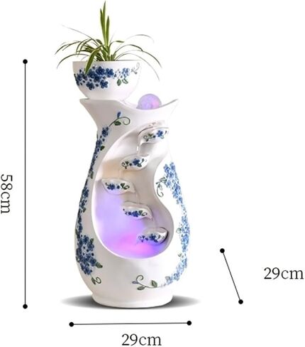 Decor Simple Water Fountain, Living Room Circulating Water Features, Garden Fountain Landscape Decoration for Entryway in Saudi Arabia