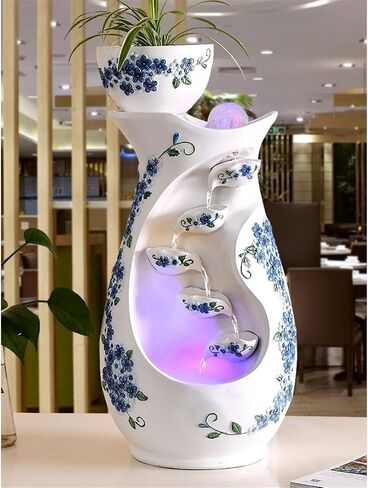 Decor Simple Water Fountain, Living Room Circulating Water Features, Garden Fountain Landscape Decoration for Entryway in Saudi Arabia
