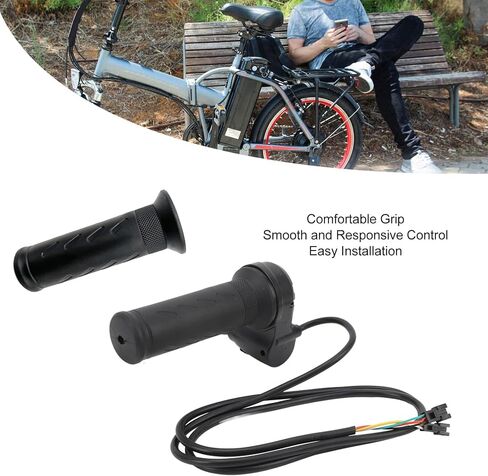 1 زوج من قبضات خانق الدراجات الكهربائية مع مفتاحين ، مقبض تحكم السرعة المقاوم للمطار in Kuwait