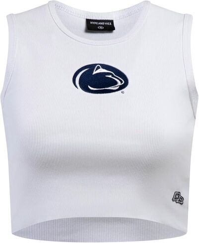 قمصان Hype & Vice للنساء (صغير) - قميص جامعة ولاية ميشيغان للنساء، قميص قصير بدون أكمام، قمصان جامعية لأيام اللعب - أبيض in Kuwait