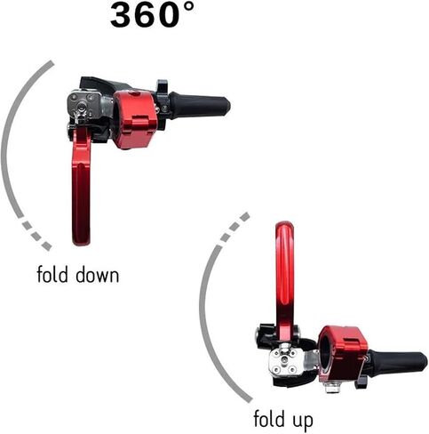 CNC Dirt Bike Motorcycle Brake Clutch Handle Lever 22mm For Kayo T4 T6 K6 K6R KTM Husqvarna Modified Spare Parts(Orange) in Saudi Arabia