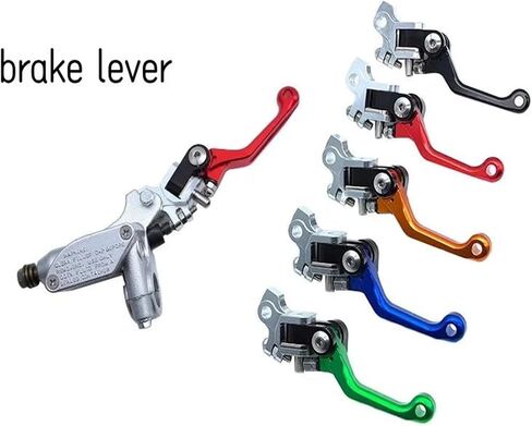 CNC Dirt Bike Motorcycle Brake Clutch Handle Lever 22mm For Kayo T4 T6 K6 K6R KTM Husqvarna Modified Spare Parts(Orange) in Saudi Arabia