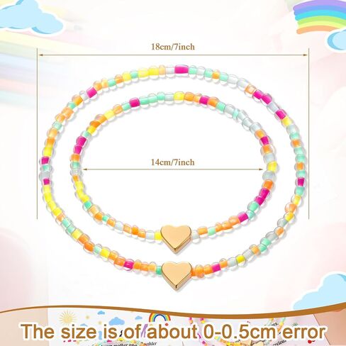 2 Pcs Mama and Mini Matching Outfits Bracelets Back to School bracelets Matching Heart Jewelry Gifts Wish First Day of School Gifts for Mother Daughter mommy and me in Kuwait