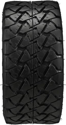 RM Cart - 12" Azusa Black/Machined on 22x10-12 Trail Fox A/T Tires (Set of 4), Fits Club Car & EZGo carts, Golf Cart Tires and Wheels Combo, Can be Used on Lawn Mowers and ATV's in Saudi Arabia