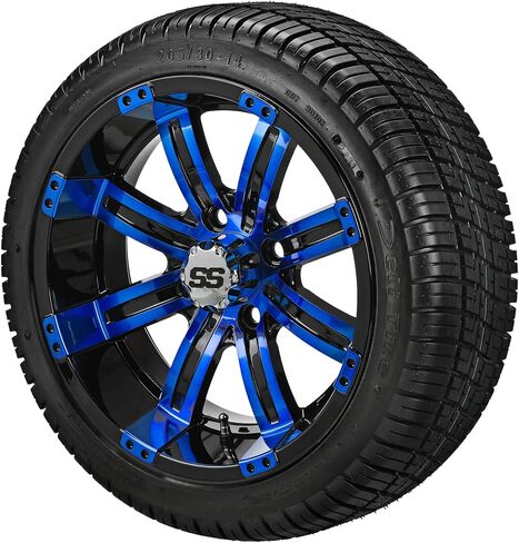 RM CART 14 "مرآة كازينو على 205/30-14 إطارات لذيذة (مجموعة من 4) | إطارات عربة الجول in Kuwait