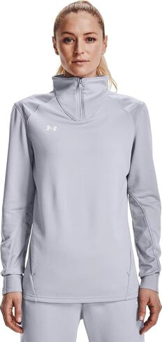 بلوفر نسائي بسحاب ربع من Under Armour Command مقاس L أسود-أبيض in Kuwait