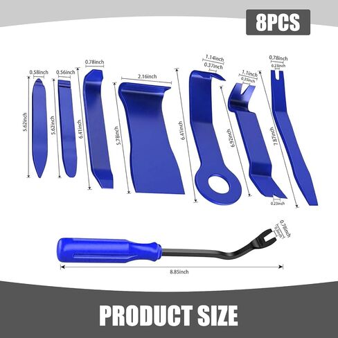 8 PCS CAR CAR TRIM TOOL KIT ، أداة إزالة مقاطع القفل للوحات ، مسيرة من التنجيد البلاستيكي للمركبة لإزالة صوت السيارة ، لوحة القيادة ، سحف النافذة (أحمر) in Saudi Arabia