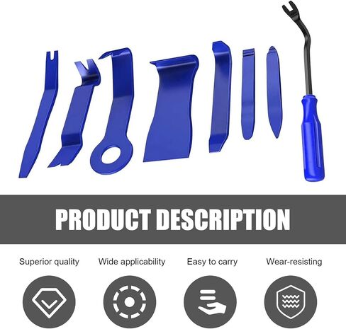 8 PCS CAR CAR TRIM TOOL KIT ، أداة إزالة مقاطع القفل للوحات ، مسيرة من التنجيد البلاستيكي للمركبة لإزالة صوت السيارة ، لوحة القيادة ، سحف النافذة (أحمر) in Saudi Arabia