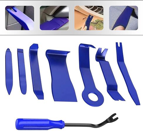 8 PCS CAR CAR TRIM TOOL KIT ، أداة إزالة مقاطع القفل للوحات ، مسيرة من التنجيد البلاستيكي للمركبة لإزالة صوت السيارة ، لوحة القيادة ، سحف النافذة (أحمر) in Saudi Arabia