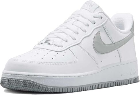 حذاء Nike Air Force 1 '07 للرجال (FJ4146-100، أبيض/LT رمادي دخاني-أبيض) مقاس 8 in Saudi Arabia
