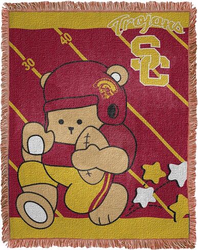 Officially Licensed NCAA Stanford Cardinal "Fullback" Jacquard Baby Throw Blanket, 36" x 46", Multi Color in Saudi Arabia