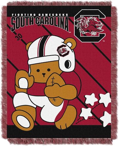 Officially Licensed NCAA Stanford Cardinal "Fullback" Jacquard Baby Throw Blanket, 36" x 46", Multi Color in Saudi Arabia