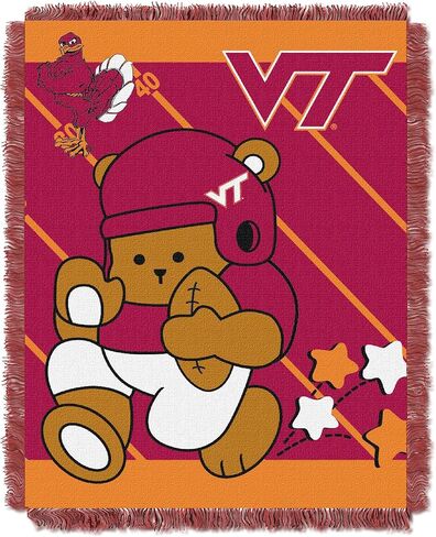 Officially Licensed NCAA Stanford Cardinal "Fullback" Jacquard Baby Throw Blanket, 36" x 46", Multi Color in Saudi Arabia
