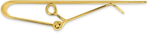 Gold Plated Solid Polished and satin Engravable (front only) Star Cut .001ct Diamond Hinged Money Clip 50x25mm Wide-Money-Clip for Men in Saudi Arabia