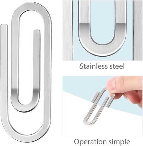 Stainless Steel Money Clip Slim Silver Cash Holder for Men and Women 2.56 X 0.98 X 0.08 Inch Ideal for Home and Everyday Use in Saudi Arabia