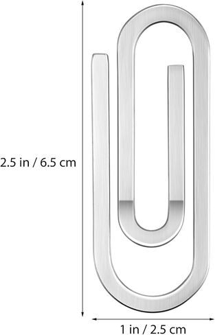 Stainless Steel Money Clip Slim Silver Cash Holder for Men and Women 2.56 X 0.98 X 0.08 Inch Ideal for Home and Everyday Use in Saudi Arabia