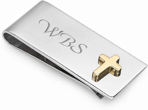 Executive Gift Shoppe | Faith Collection Engraved French Fold Money Clip in Saudi Arabia