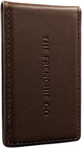 The Frenchie Co. - 2-in-1 AirTag Money Clip - Full-Grain Italian Leather - Dedicated AirTag Pocket for Apple Find My Tracking - Attaches to Speed Wallet or Use as Standalone Cash Holder in Kuwait