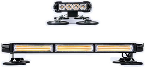 LED COB Strobe Light Emergency Traffic Advisor Double Side Warning Lamp Yellow and White Flashing Lights Waterproof Auto Parts in Saudi Arabia